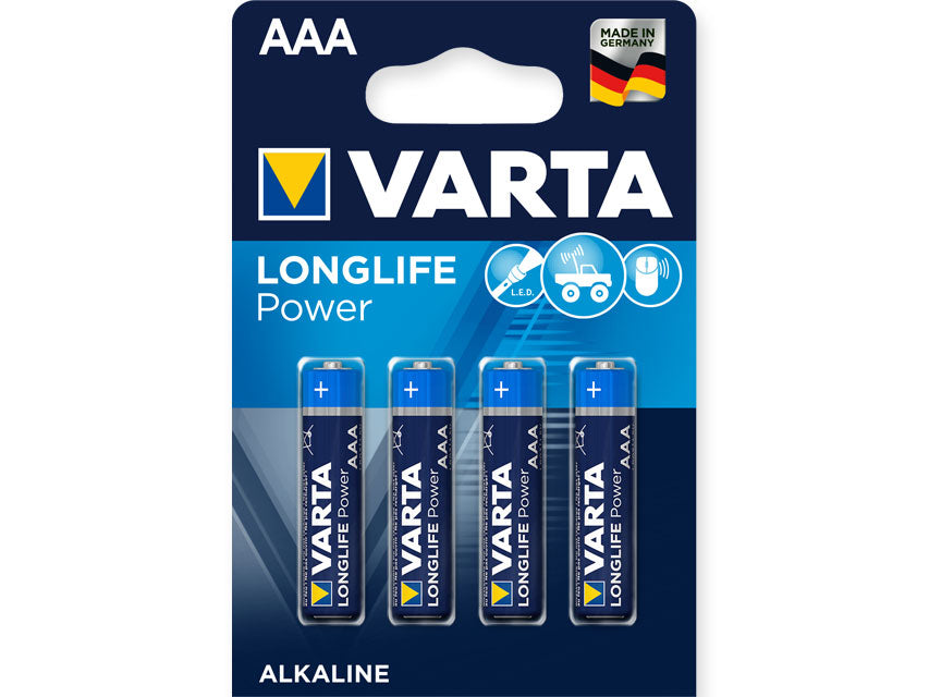 Batterie alkaline ministilo AAA Varta H.E. - blister 4 pz.
