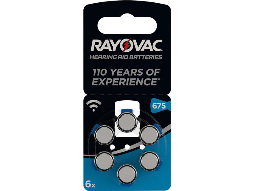 Batterie acustica rayovac 675 - blister 6 pz.