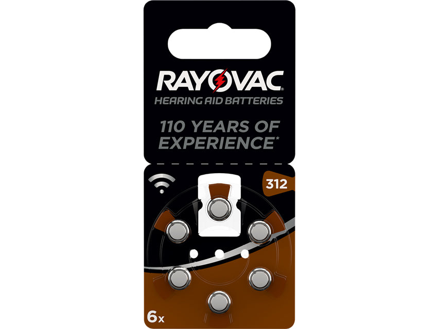 Batterie acustica rayovac 312 - blister 6 pz.