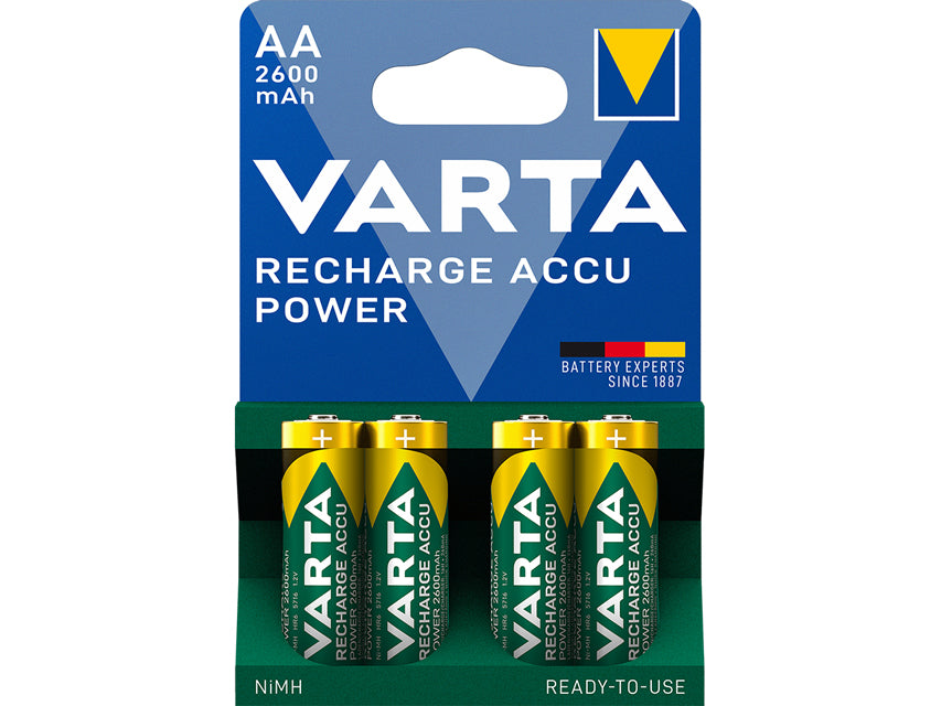 Batterie varta stilo "aa" ricaricabile - blister 4 pz.