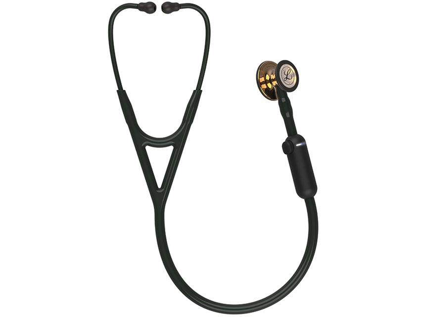 3M Littmann Stetoscopio Core Digital - 8863 - Nero - Finiture Rame Brillante