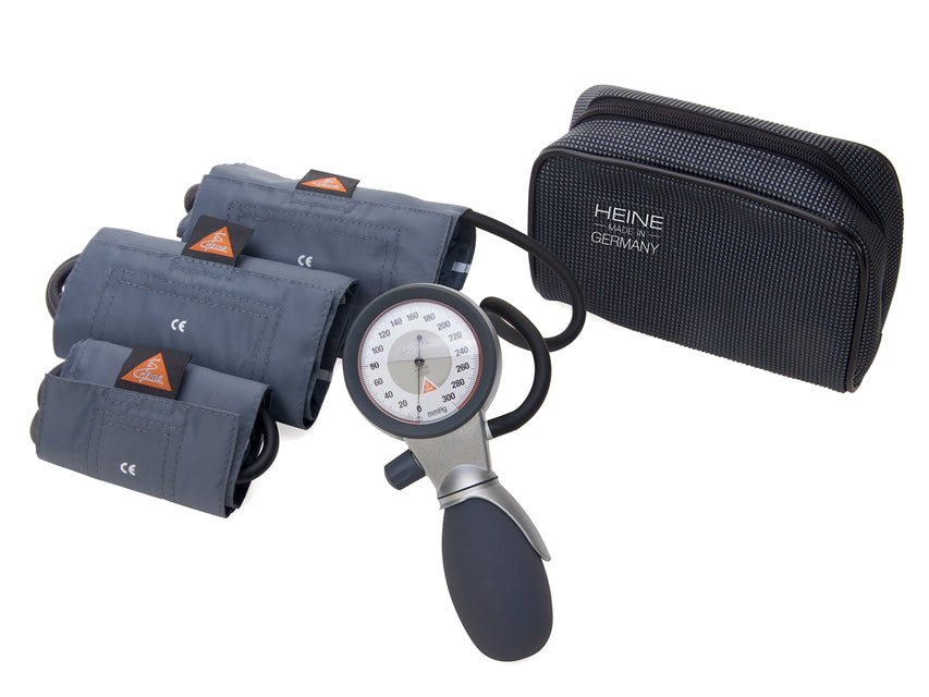 1-Schlauch-Aneroid-Sphygmomanometer Heine G7® mit 3-Manschetten-Set