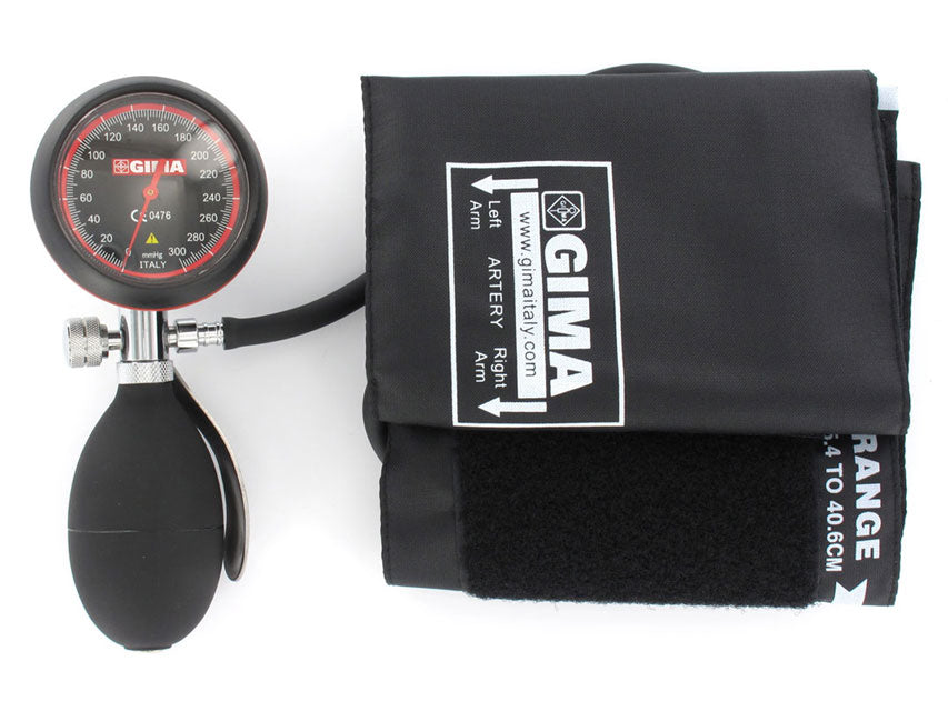 1-Schlauch-Aneroid-Sphygmomanometer London - schwarz