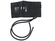 Bracciale pediatrico + polmone 2 tubi 35x11 cm -nylon nero - 1 pz.
