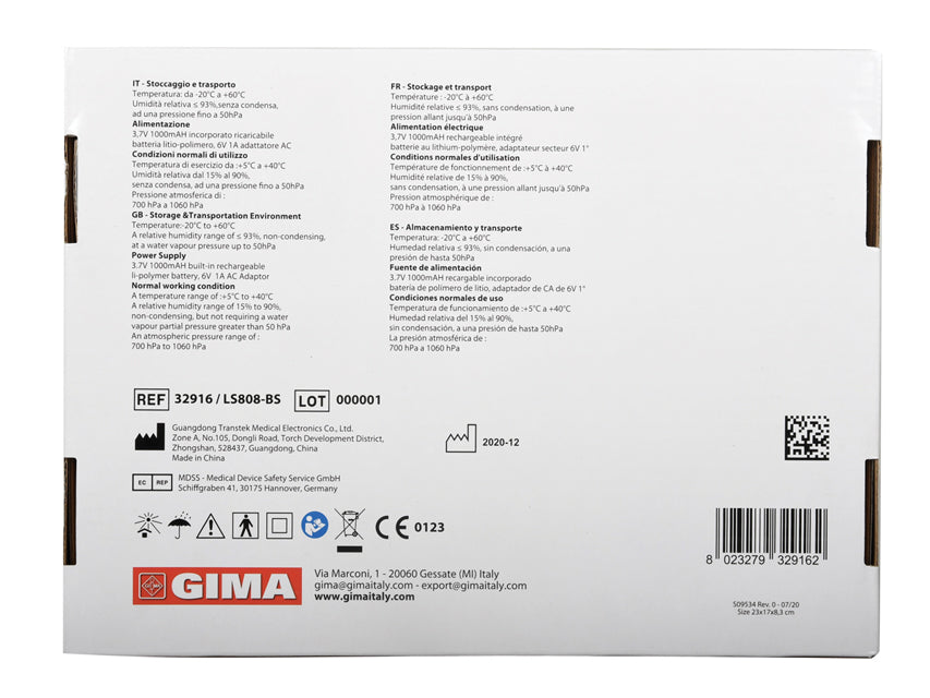 Misuratore di pressione Gima bluetooth