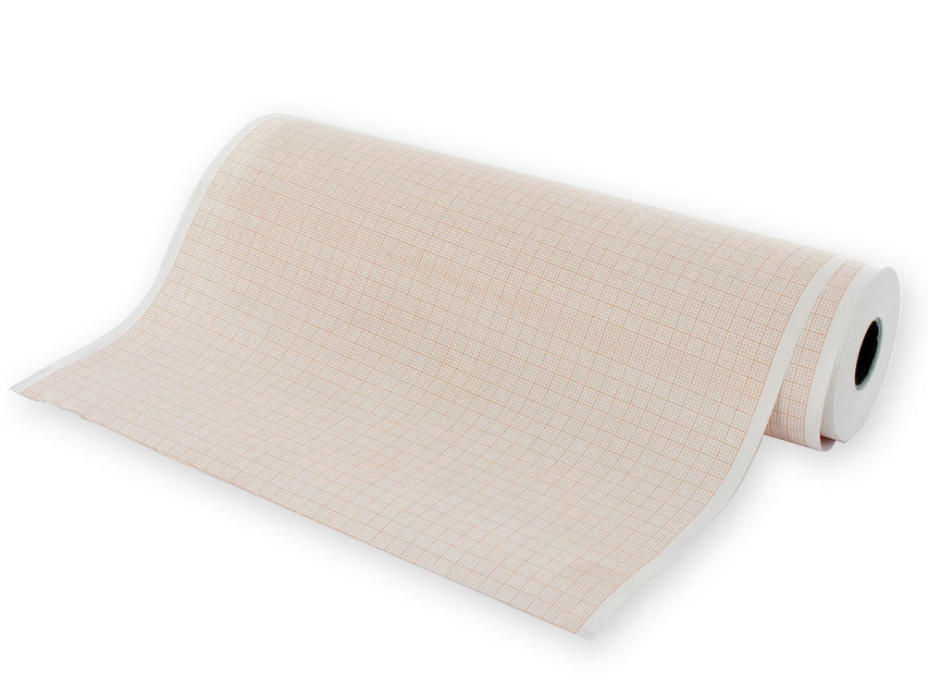 Carta termica ECG 210x30 mmxm - rotolo griglia arancio 5 rotoli