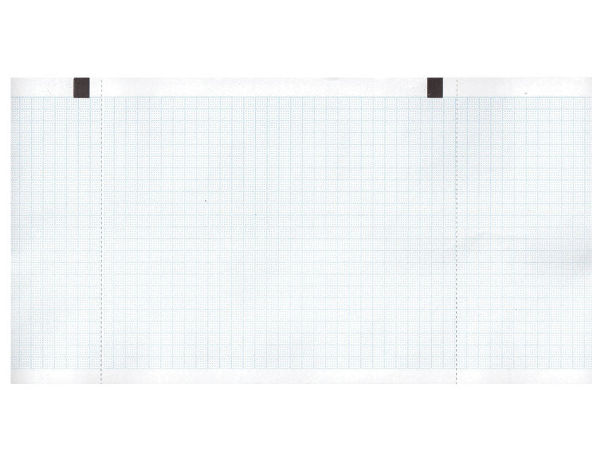 Carta termica ecg 130x27 mmxm - rotolo griglia blu - 10 rotoli