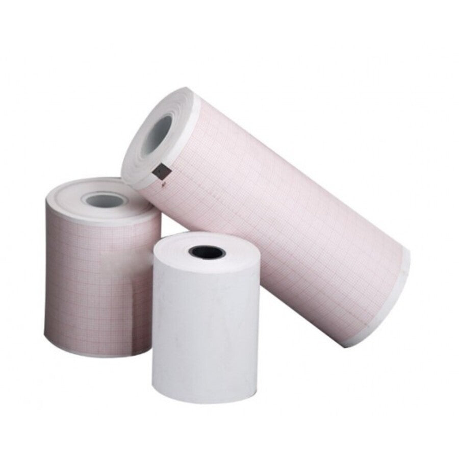 Thermal paper 75x25 mmxm - Compatible with ECG defibrillators: PHILIPS Defibrillator MRX pack of 10 rolls