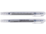 Stylo dermatologique stérile - avec règle - double pointe 0,5 et 1,0 mm