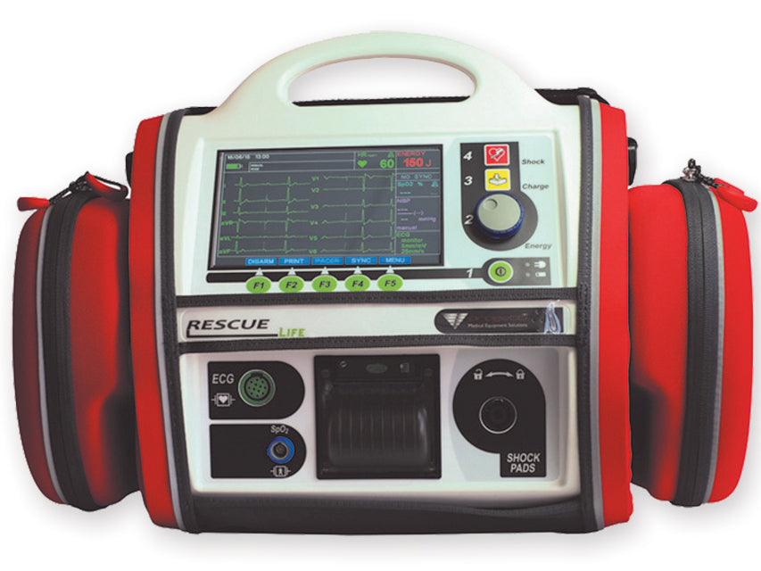 Defibrillatore rescue life 7 aed con spo2 e pacemaker - inglese - 1 pz.