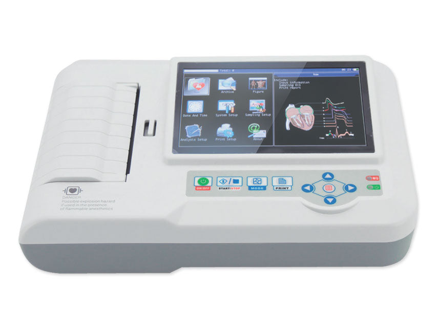 ECG CONTEC 600G touch - Elettrocardiografo a 3-6 canali con display