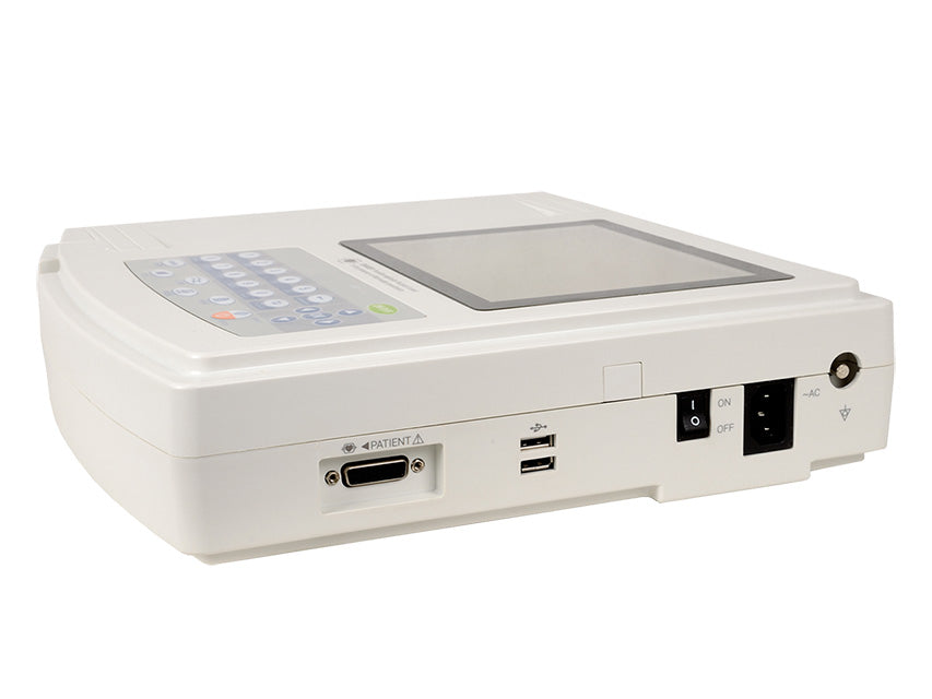 Ecg contec 1200g - 12 canali con display led a colori