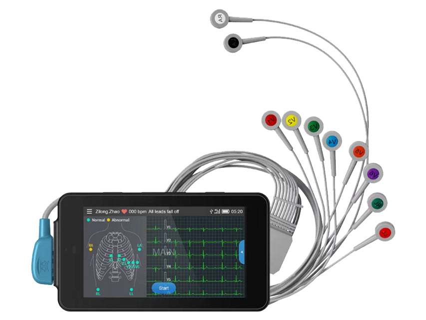 Moniteur ECG de poche PCECG-500 - 6/12 dérivations