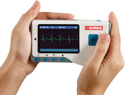 Ecg de mano Cardio B - 17 informes - electrocardiógrafo 3 derivaciones y 1 canal