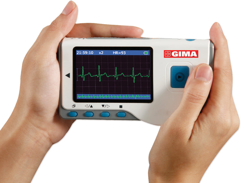 Ecg palmare Cardio B - 17 referti - elettrocardiografo 3 derivazioni e 1 canale