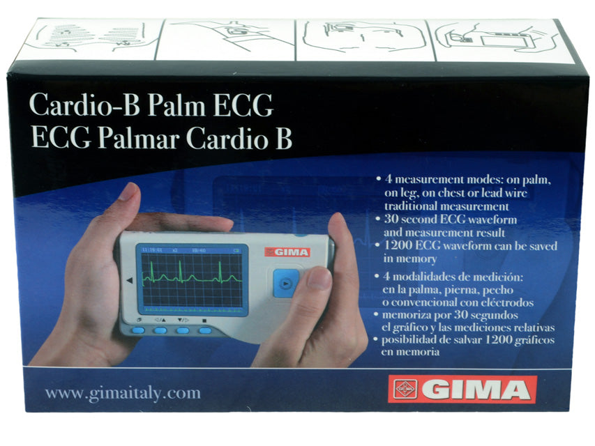 Ecg palmare Cardio B - 17 referti - elettrocardiografo 3 derivazioni e 1 canale