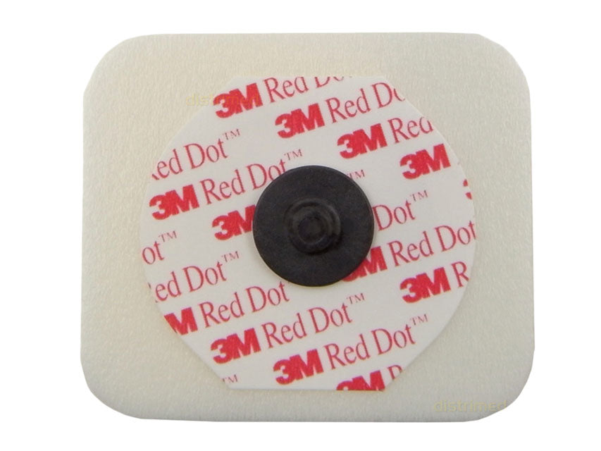 Elettrodi a bottone 3M™ Red Dot™ 2570 radiotrasparenti in foam - 4×3,5 cm - conf.50 pz.