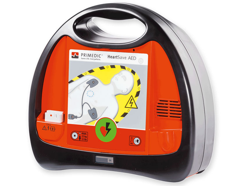 Defibrillatore con batteria al litio primedic heart save aed - it/fr/de/pl - 1 pz.