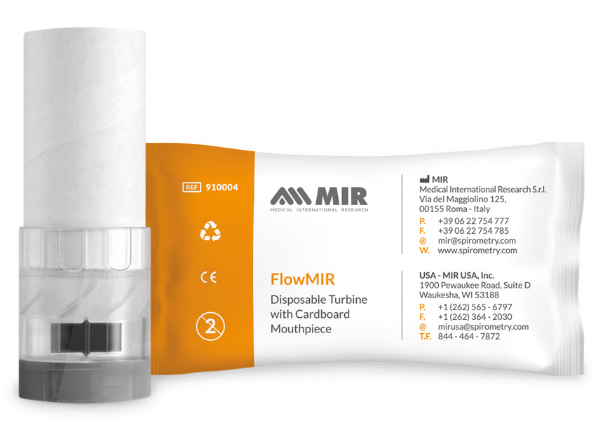 Turbine monouso FlowMir con boccagli integrati - Conf.60 pz