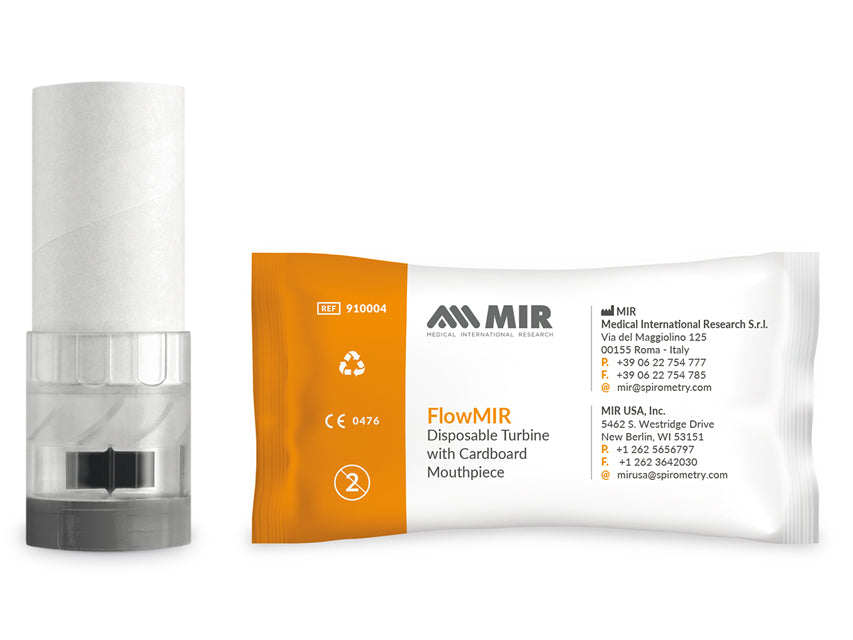 Turbine monouso FlowMir con boccagli integrati - Conf.60 pz