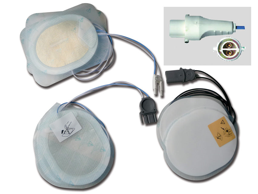 Placche compatibili per Defibrillatore Agilent Hewlett-Packard - 1 paio
