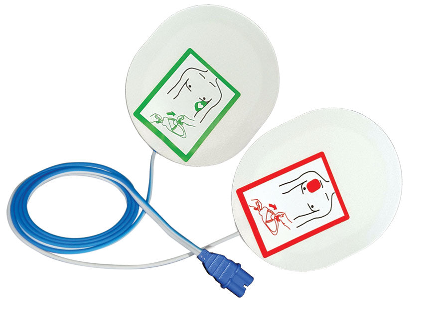 Placche compatibili per defibrillatore Schiller - 1 paio