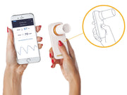 MIR Smart One Oxi® Peak flow Spirometro personale con FEV1 e SpO2 - collegabile a smartphone e tablet