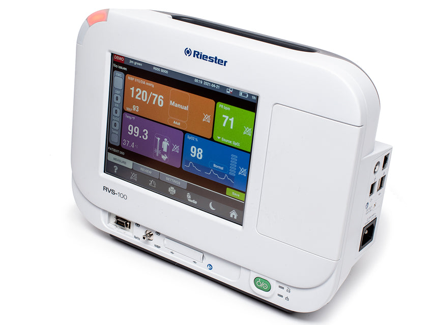 Monitor multiparametro per misurare pulsossimetria e pressione sanguigna RIESTER RVS-100 - 1960-RRXPE con stampante