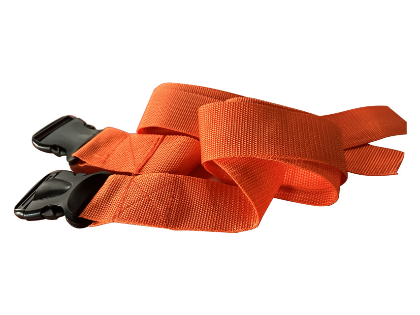 Cintura Di Sicurezza 1 Pezzo - Polipropilene Arancio - Fibbia In Plastica