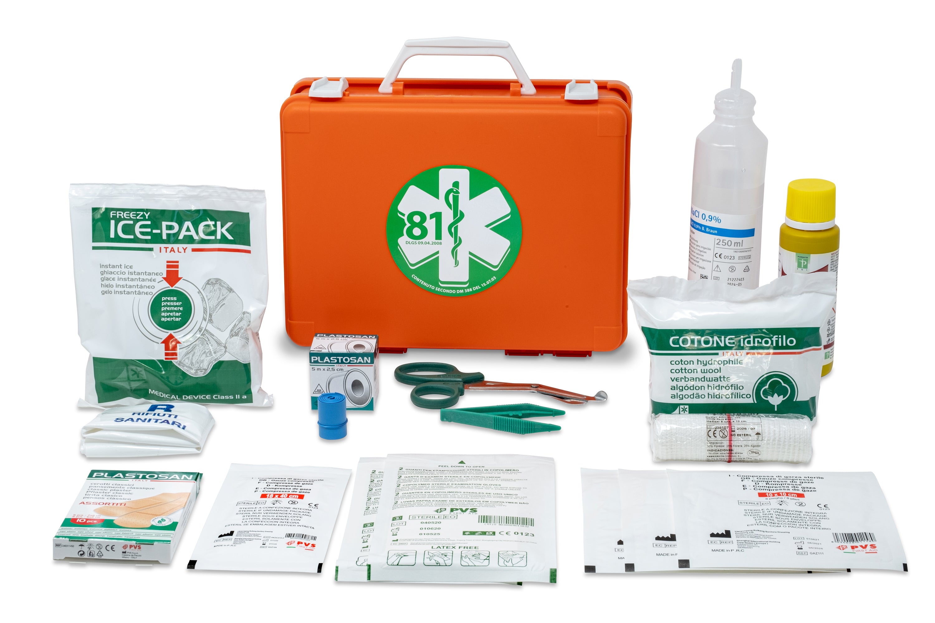 Valigetta pronto soccorso Allegato 2 in plastica
