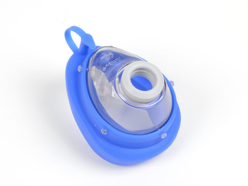 Mascherina ambu nr. 3/4 - adulto blu piccola