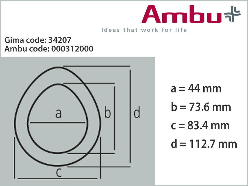 Mascherina ambu nr. 3/4 - adulto blu piccola