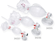 Pallone rianimazione monouso Ambu Spur II con mascherina n°5 e sacca ossigeno - adulti