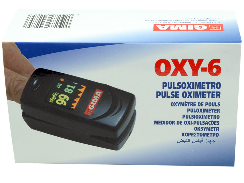 Pulsossimetro da dito OXY-6 - con allarmi