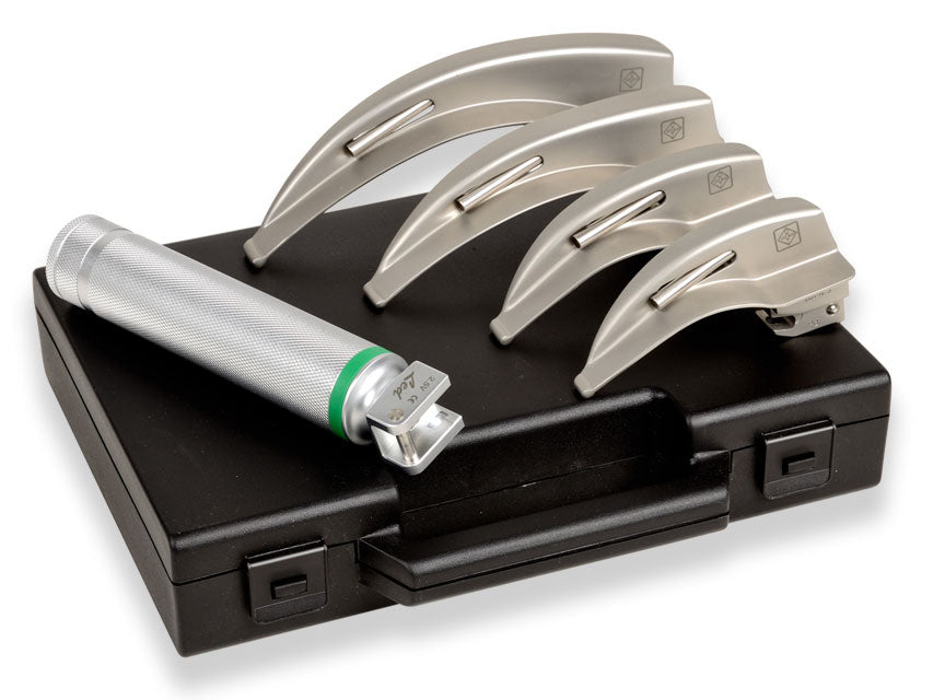 Set laringo Gima Green F.O. LED 4 lame Mac-Intosh