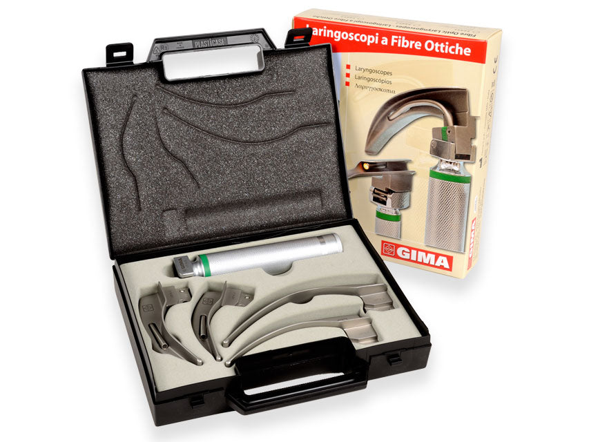 Set laringo Gima Green F.O. LED 4 lame Mac-Intosh