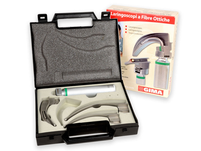 Set laringo Gima Green F.O. LED 3 lame Mac-Intosh