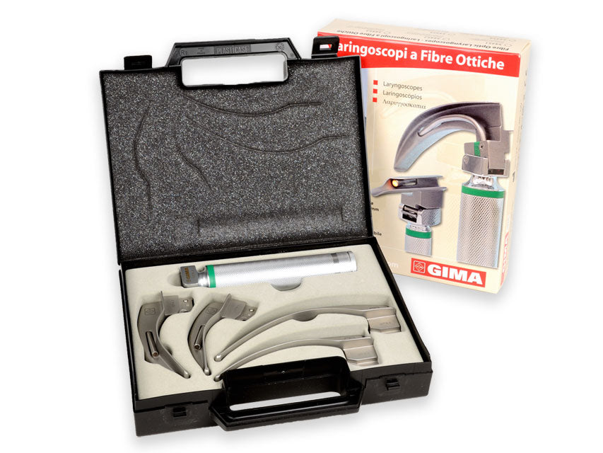 Set laringo Gima Green F.O. LED 4 lame Mac-Intosh