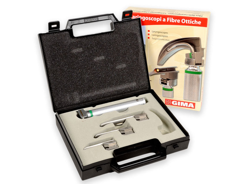 Set laringo "maxlite" f.o. Led pediatrico 3 lame miller 00,0,1 - 2,5v
