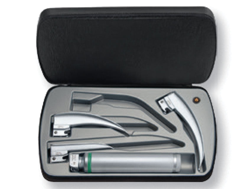 Set laringo heine classic 3+ a led con manico ricaricabile 3,5v
