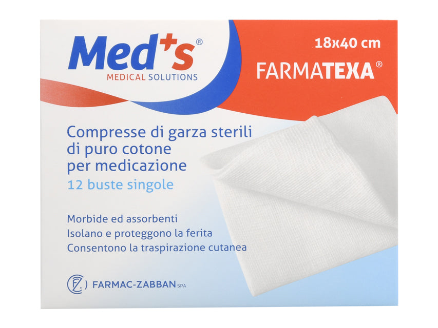 Compresse garza cotone 18X40 cm - 12 buste singole