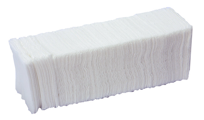 Compresas de gasa de algodón no estériles, 16 capas - 5 x 5 cm - env. 100 uds.