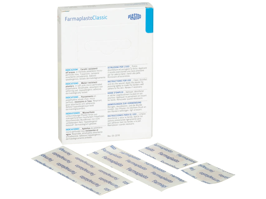 Assorted water-resistant plasters - 4 sizes - pack of 20 pieces