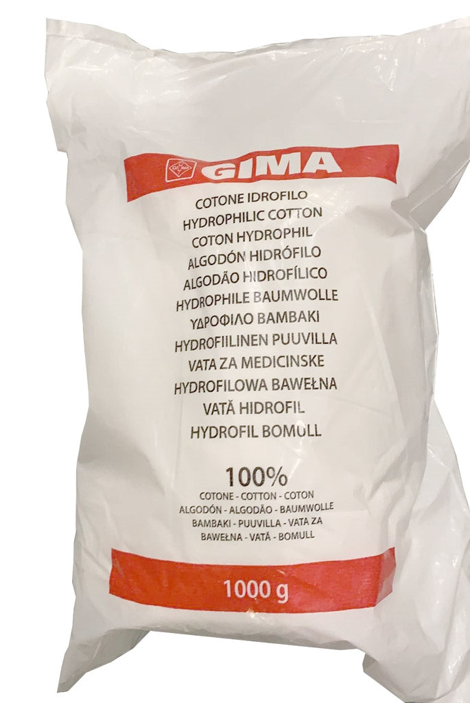 Paquete de algodón hidrófilo en rollo - 1000 g