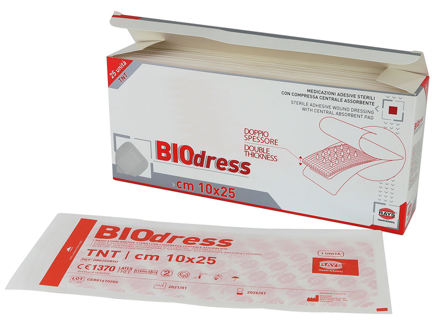 Medicazioni adesive BIODRESS sterili in TNT - RAYS