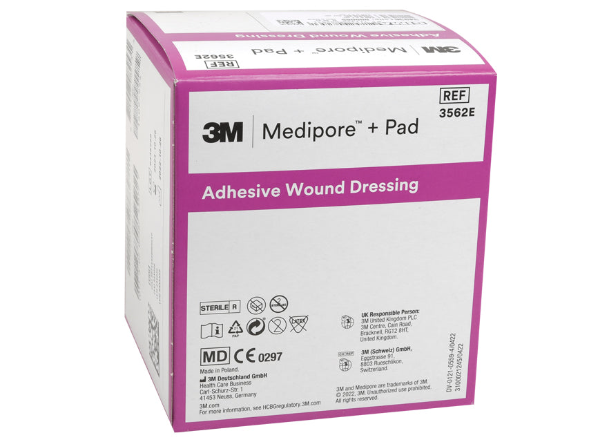 3M™ Medipore™ + Pad 3562E apósito estéril de TNT con almohadilla - 5 × 7 cm - env.50 uds.