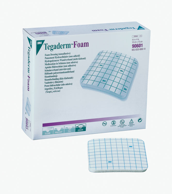 3M™ Tegaderm™ Foam 90601 non adesivo - 10 × 10 cm - conf.10 pz.