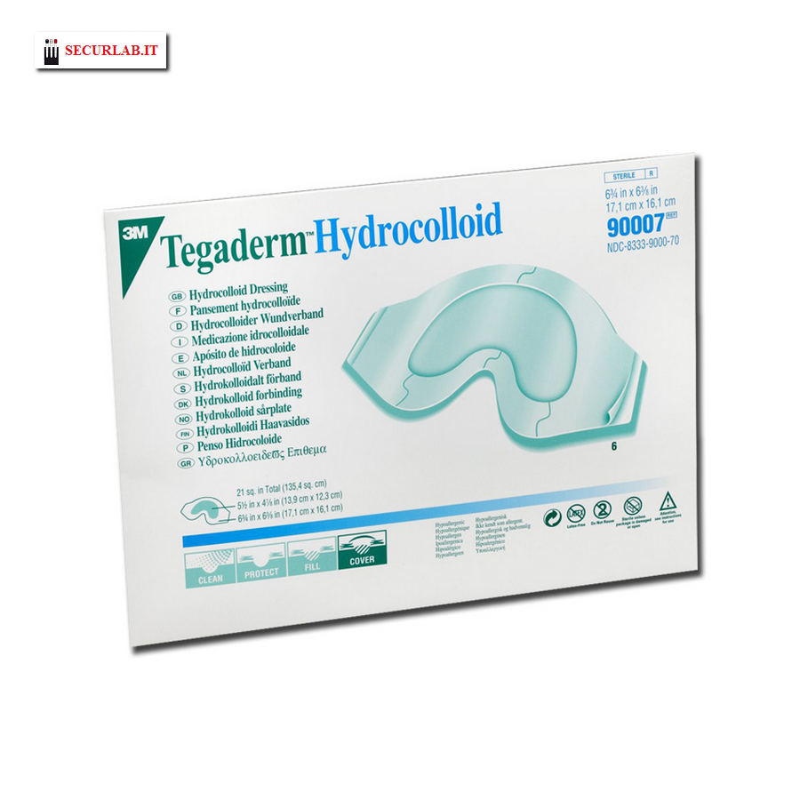 TEGADERM 3M hidrocoloide 16x17 cm - sacro - env. 6 uds.