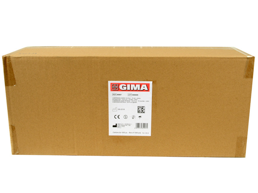 Compresse di garza 10x10cm cotone - Conf.100 pz.