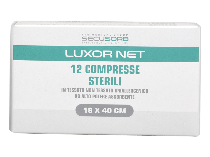 Luxor Net compresse garza sterili in TNT - 18 × 40 cm
 - 12 buste